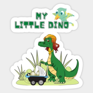 my little dino Sticker